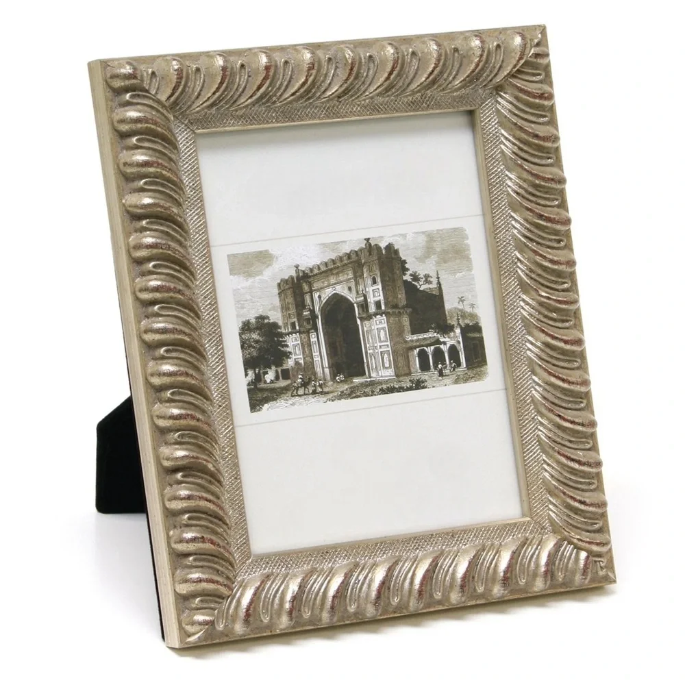 Ornate Silver Twisted Picture Frame